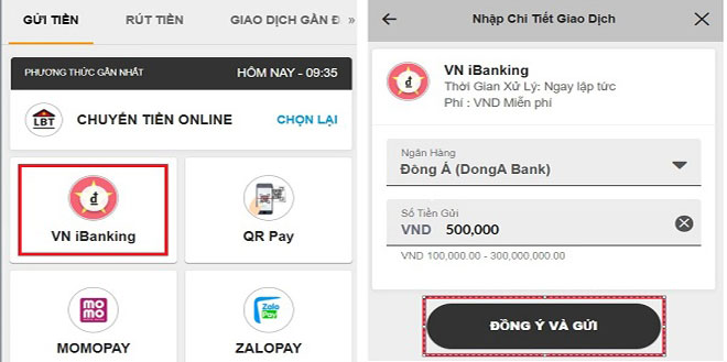 Gửi tiền 188bet bằng vn-ibanking